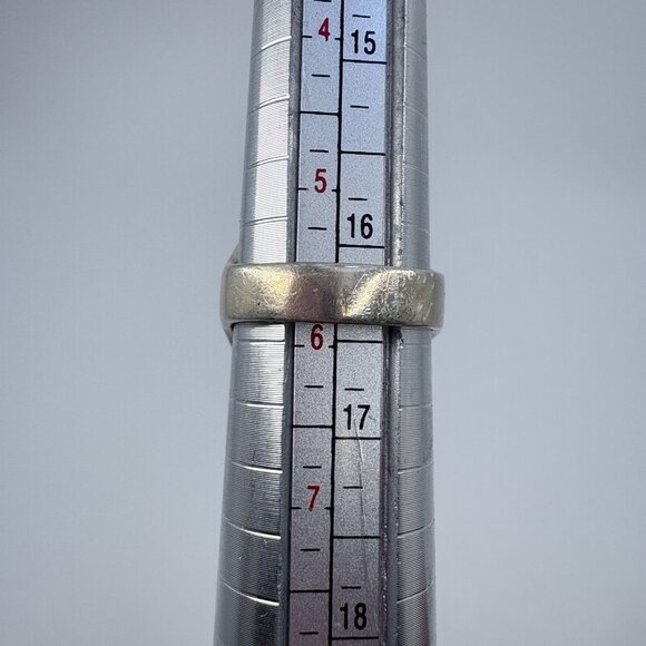 VTG Sterling Silver 925 Amethyst Prong Set Leaf Design Statement Ring Size 5.75 - Picture 7 of 9